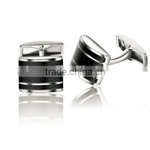 Mens Black Rectangle Business Wedding Cufflinks, Wholesale China Cufflinks Manufacture thumbnail-1