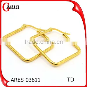 Fashion Earring Designs New Model Earrings Lady Square Hoop Earrings thumbnail-1