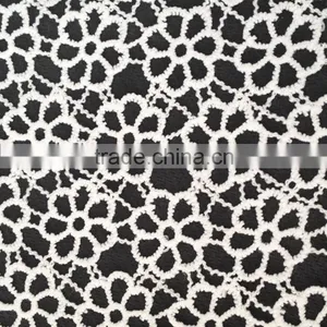 2016 Beautiful Lace Accessory Design 100% Polyester Lace Fabric With Flower Design thumbnail-2