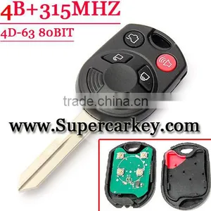 High Quality 4 Button Remote Key With 4D-63 80 Bit Chip For Ford (OUCD6000022) thumbnail-1