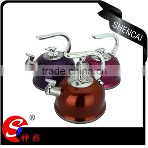 Modern Design Stainless Steel Ball Shape Whistling Kettle/ Water Pitcher/ Teapot thumbnail-1