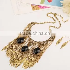 Wholesale Cheap Fashion Gold Plated Necklace and Earring Set Made in China thumbnail-4