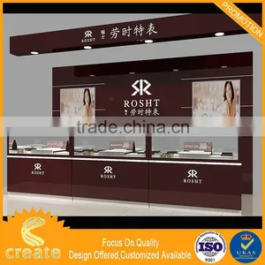 Customized Display Cabinet With Glass Doors Cardboard Counter Watch Display thumbnail-1