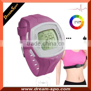 All-in-one Heart Rate Monitor Watch With Chest Strap Calorie Counter Digital Watch With Pedometer Stopwatch, HRM DHP-828 thumbnail-4