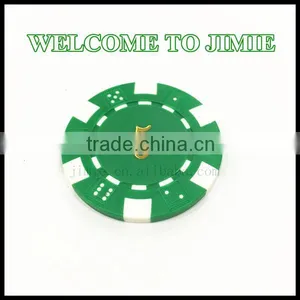 Casino Plastic Magnetic Poker Chips With Gold Stamping thumbnail-3
