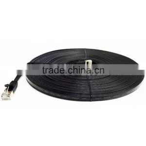 RJ45 Flat Cat7 Shielded Ethernet Cable SSTP Patch Cord thumbnail-3