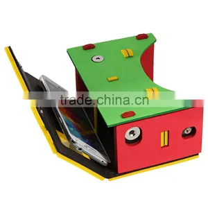 High Tech Virtual Reality Google Cardboard Eva 3D Glasses thumbnail-1