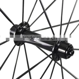 2016 On Promotion Carbon Road Bicycle Tubular Rims 56mm UD Matt Road Bike Wheels thumbnail-5