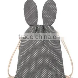 Canvas Drawstring Backpack Wholesale for Girl thumbnail-1