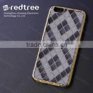 Popular Electroplate Grid Cell Phone Cases for Samsung Galaxy s6 thumbnail-1