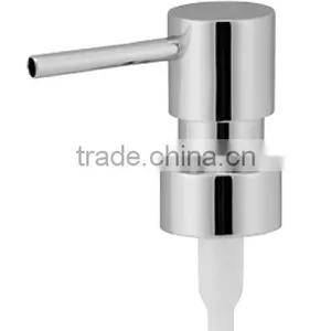 Flat Head Zinc Alloy Soap Dispenser Pump Top With Chrome Finishing 28/400 thumbnail-1
