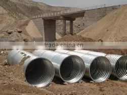 Corrugated Culvert Pipe Assembly Galvanized Corrugated Steel Culvert Pipe thumbnail-3