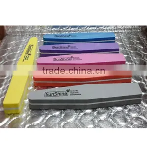 Sponge Nail Art Tips Buffer 100/180 Sanding Block Buffing Files DIY PINK thumbnail-5