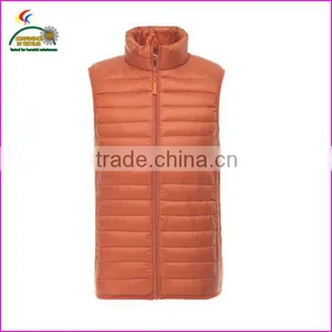 Orange Padded Down Vest thumbnail-1