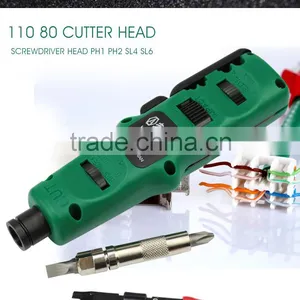 Cable Impact Punch Down Tool Wire Stripping Knives Mini Utility Portable Network Punch Down Tool for 110 88 Modules thumbnail-5