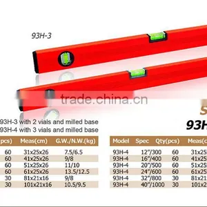Box Profile Aluminum Spirit Level thumbnail-1