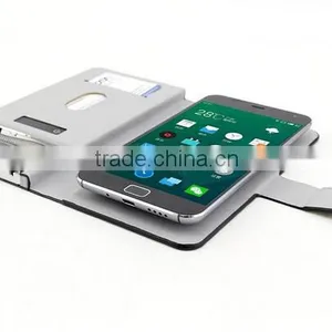 New Arrival Shenzhen Factory Own Design 2500mAH Power Bank Leather Case for Mobile Phone thumbnail-2