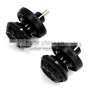 BJ-Screws-3004 Black Color M6 CNC Aluminum Motorcycle Frame Sliders thumbnail-5