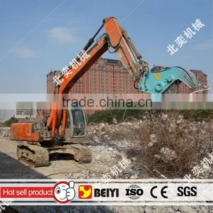 BEIYI Excavator Hydraulic Pulverizer Attachments Use for Demolition and Recycling thumbnail-3