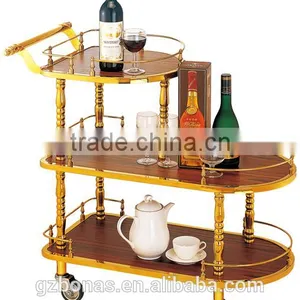 Royal Fashion Hotel Gold Wine Trolley thumbnail-6