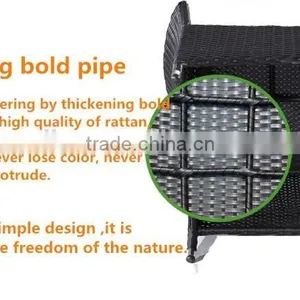 Outdoor Garden Furniture Poly Wicker Rattan Sofa thumbnail-6