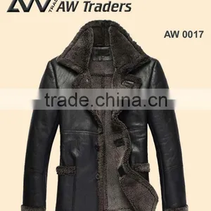 Leather Fashion Coat, Stylish Leather Coat With Fur,casual Coat thumbnail-1