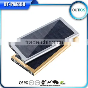 Best Solar Panel Battery 8000mah Power Bank With Flashlight thumbnail-1