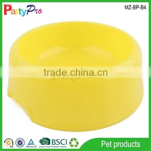 2015 Eco-friendly Pet Supply China Wholesale Yellow Plastic Fruit Bowl Pet Bowl thumbnail-1