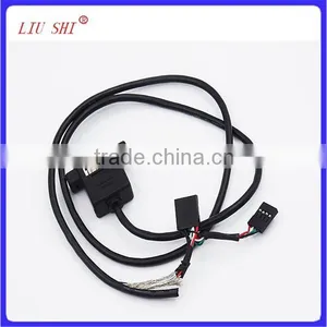 USB Type A Female to 5pin Molex Cable, USB AF to Wire Harness thumbnail-1