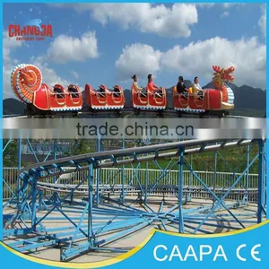 Sliding Dragon Coaster ! Cheap Mini Roller Coaster/steel Electric Train Slide Dragon for Sale thumbnail-2