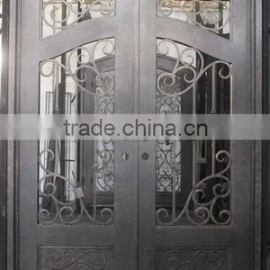 Wrought Iron Double Door thumbnail-1