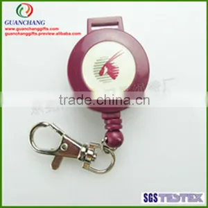 New Design Fashion Badge Reel With Light, Metal Badge Reel, Diy Retractable Badge Holder Pull Reel thumbnail-5
