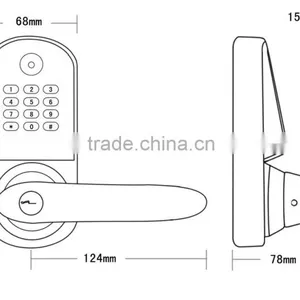 Cheap,smart and Security Code Door Lock in China thumbnail-3