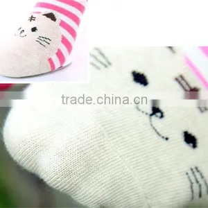 Wholesale Fashion Cat Cartoon Tube Stripe Sock thumbnail-4