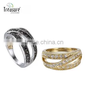 China Wholesale Jewelry Diamond Zircon Ring 925 Silver Ring Body Jewelry thumbnail-5