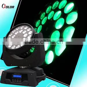 Guangzhou 24pcs 15W RGBWA Led Zoom Moving Head Light Stage Light thumbnail-3
