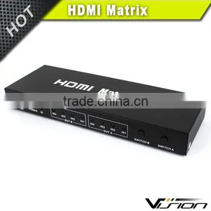 4x2 1080P HDMI Matrix Selector Switch Switcher Splitter w/ Analog Stereo Output thumbnail-1