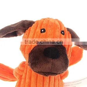 Fashion Short Plush Dog Toys Squeaker Pet Stuffer Corduroy Toy Puppy Product Toys Puppy Chewing Training Toy Animal Shape thumbnail-3