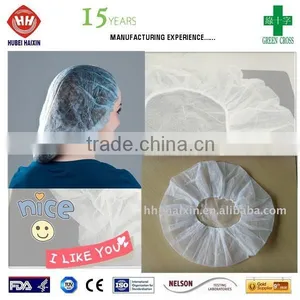 Hospital Protective Bouffant Cap/Nurse Cap/Surgical Cap ISO CE Approved thumbnail-1