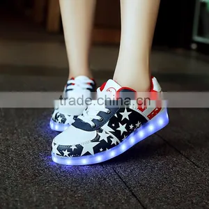 New Design Unisex LED Shoes Sneakers/LED Light Up Kids Running Shoes thumbnail-5