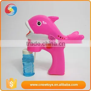 Plastic Cartoon Cute Animal Dolphin Bubble Gun Toy With Light thumbnail-2