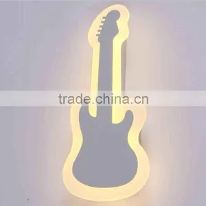 Cool White 10W LED Wall Lamps Guitar Shaped LED Wall Mount Reading Lamp thumbnail-2