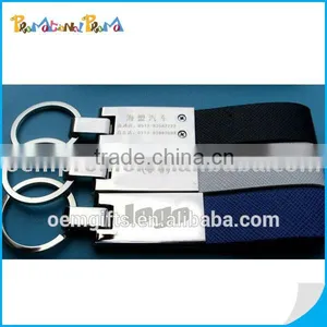 Nice Fashion Metal Leather Keychain thumbnail-1