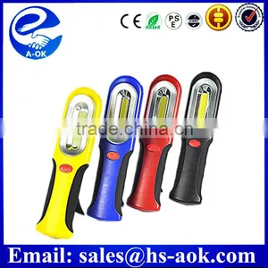A-OK Wholesale ABS Plastic Work Light LED Torch Flashlight With Magnet and Hook thumbnail-1