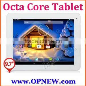 9.7 Inch IPS Octa Core RK3288 CPU 2.0 Android 5.1 Lollipop Build-in Bluetooth Wifi Super Slim Metal Case Tablet PC thumbnail-1