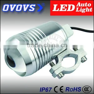 Ovovs Top Quality 12W Silver C-ree Led Motorcycles Lamp 12V With Spot Light thumbnail-4