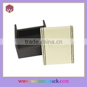 Promotion Sales Leatherette Wooden Cufflink Box Popular Universal Cufflink Packaging Box thumbnail-1