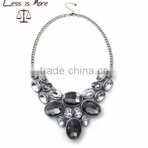 2015 Fashion Large Crystal Stone Necklace,statement Necklace thumbnail-1