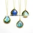Colorful Labradorite Gemstone Necklace 2016 thumbnail-1