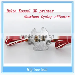 Factory Selling Delta Kossel 3D Printer Aluminum Cyclop Effector + Hot End Assembly Kit 1.75mm Filament for Kossel thumbnail-1